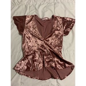 Velvet top